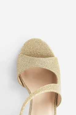 BABEYOND Shoes|Glitter Open Toe Retro High Heels