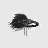 BABEYOND Headpieces & Fascinators|Glitter Rhinestone Chain Headband Black/Gold