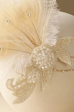 BABEYOND Headpieces & Fascinators|Gorgeous Beaded Feather Hairband