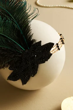 BABEYOND Headpieces & Fascinators|Gorgeous Beaded Feather Hairband