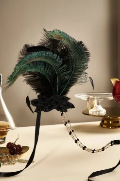 BABEYOND Headpieces & Fascinators|Gorgeous Beaded Feather Hairband