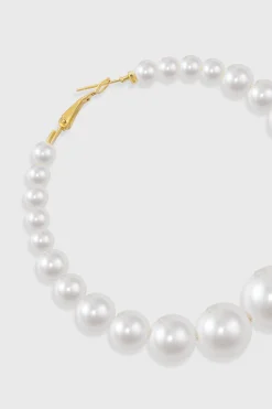 BABEYOND Jewelry|Gorgeous Pearl Hoop Earrings White