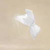 BABEYOND Headpieces & Fascinators|Headband Bow Derby Hat White