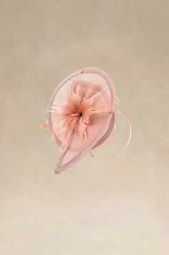 BABEYOND Headpieces & Fascinators|Irregular Brim Cocktail Fascinator Dusty Rose