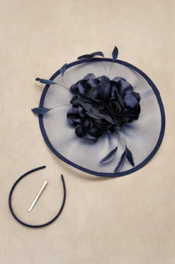 BABEYOND Headpieces & Fascinators|Irregular Brim Floral Feather Fascinator