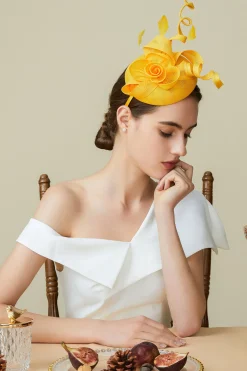 BABEYOND Headpieces & Fascinators|Lofty Pillbox Rose Fascinator