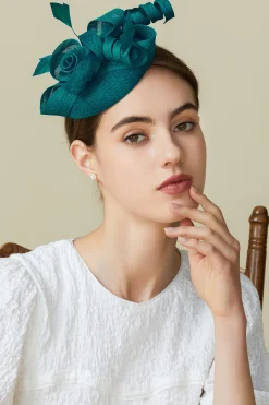 BABEYOND Headpieces & Fascinators|Lofty Pillbox Rose Fascinator