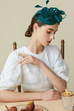 BABEYOND Headpieces & Fascinators|Lofty Pillbox Rose Fascinator