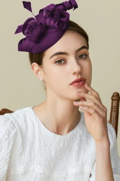 BABEYOND Headpieces & Fascinators|Lofty Pillbox Rose Fascinator