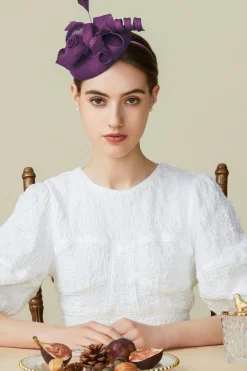 BABEYOND Headpieces & Fascinators|Lofty Pillbox Rose Fascinator