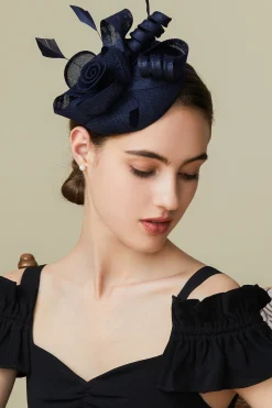 BABEYOND Headpieces & Fascinators|Lofty Pillbox Rose Fascinator