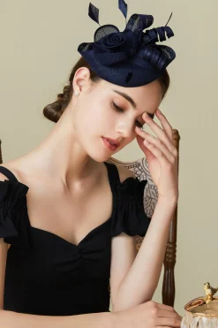 BABEYOND Headpieces & Fascinators|Lofty Pillbox Rose Fascinator