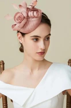 BABEYOND Headpieces & Fascinators|Lofty Pillbox Rose Fascinator