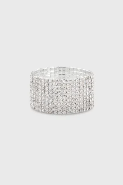 BABEYOND Jewelry|Luxury Multi-Layered Crystal Bracelet Silver