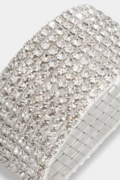 BABEYOND Jewelry|Luxury Multi-Layered Crystal Bracelet Silver