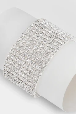 BABEYOND Jewelry|Luxury Multi-Layered Crystal Bracelet Silver