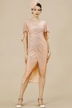 BABEYOND Dresses|Mermaid Shimmer Cocktail Dress Pink