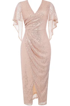 BABEYOND Dresses|Mermaid Shimmer Cocktail Dress Pink