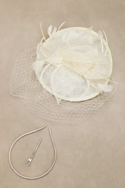 BABEYOND Headpieces & Fascinators|Mesh Bow Knots Pillbox Fascinator
