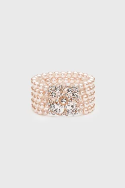 BABEYOND Jewelry|Multilayer Pearl Rhinestone Link Bracelet