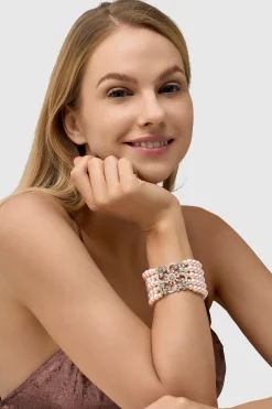 BABEYOND Jewelry|Multilayer Pearl Rhinestone Link Bracelet