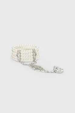 BABEYOND Jewelry|Multi-Layered Crystal Beaded Pearl Bracelet
