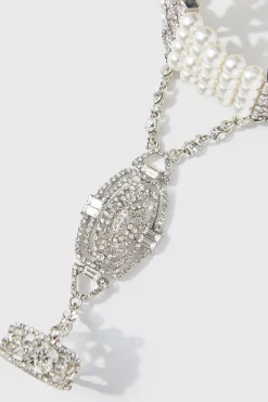 BABEYOND Jewelry|Multi-Layered Crystal Beaded Pearl Bracelet