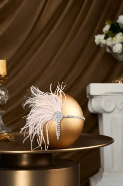 BABEYOND Headpieces & Fascinators|Ostrich Feather Rhinestone Headpiece