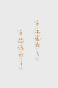BABEYOND Jewelry|Pearl Cascading Drop Earrings White