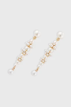 BABEYOND Jewelry|Pearl Cascading Drop Earrings White