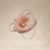 BABEYOND Headpieces & Fascinators|Pillbox Cambric Feather Fascinator Dusty Rose