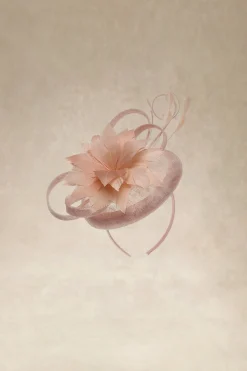 BABEYOND Headpieces & Fascinators|Pillbox Cambric Feather Fascinator Dusty Rose