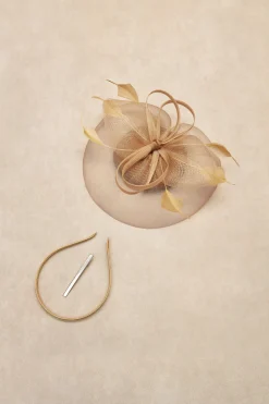 BABEYOND Headpieces & Fascinators|Pillbox Feather Bow Knot Fascinator