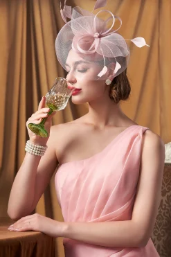 BABEYOND Headpieces & Fascinators|Pillbox Feather Bow Knot Fascinator