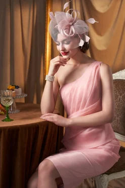BABEYOND Headpieces & Fascinators|Pillbox Feather Bow Knot Fascinator