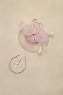BABEYOND Headpieces & Fascinators|Pillbox Feather Bow Knot Fascinator