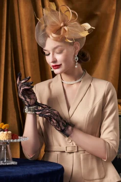 BABEYOND Headpieces & Fascinators|Pillbox Feather Bow Knot Fascinator