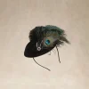 BABEYOND Headpieces & Fascinators|Pillbox Peacock Feather Fascinator Dark Green