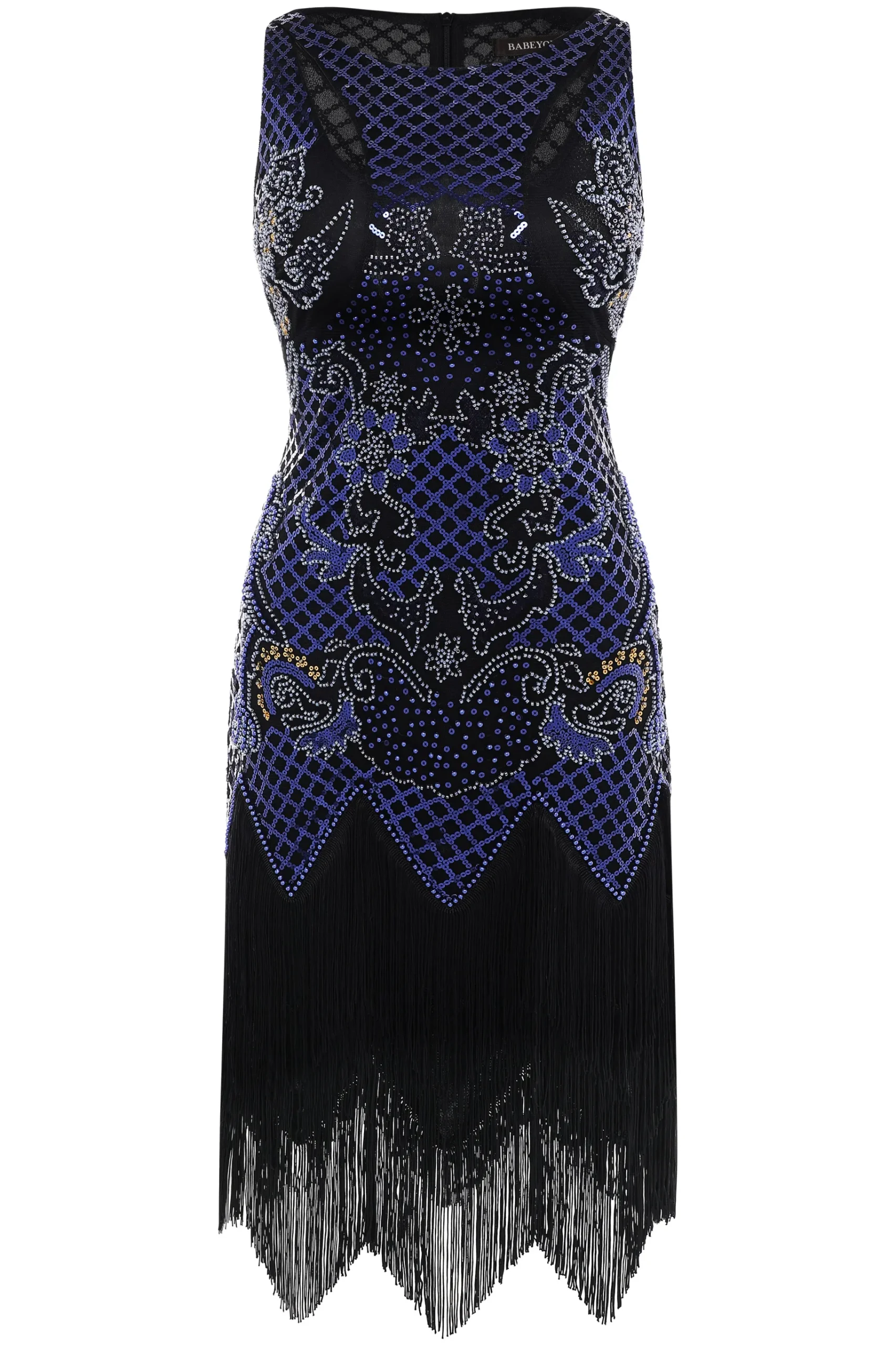 BABEYOND Dresses|Princesse Tam Tam Cut Out Flapper Dress Black/Blue