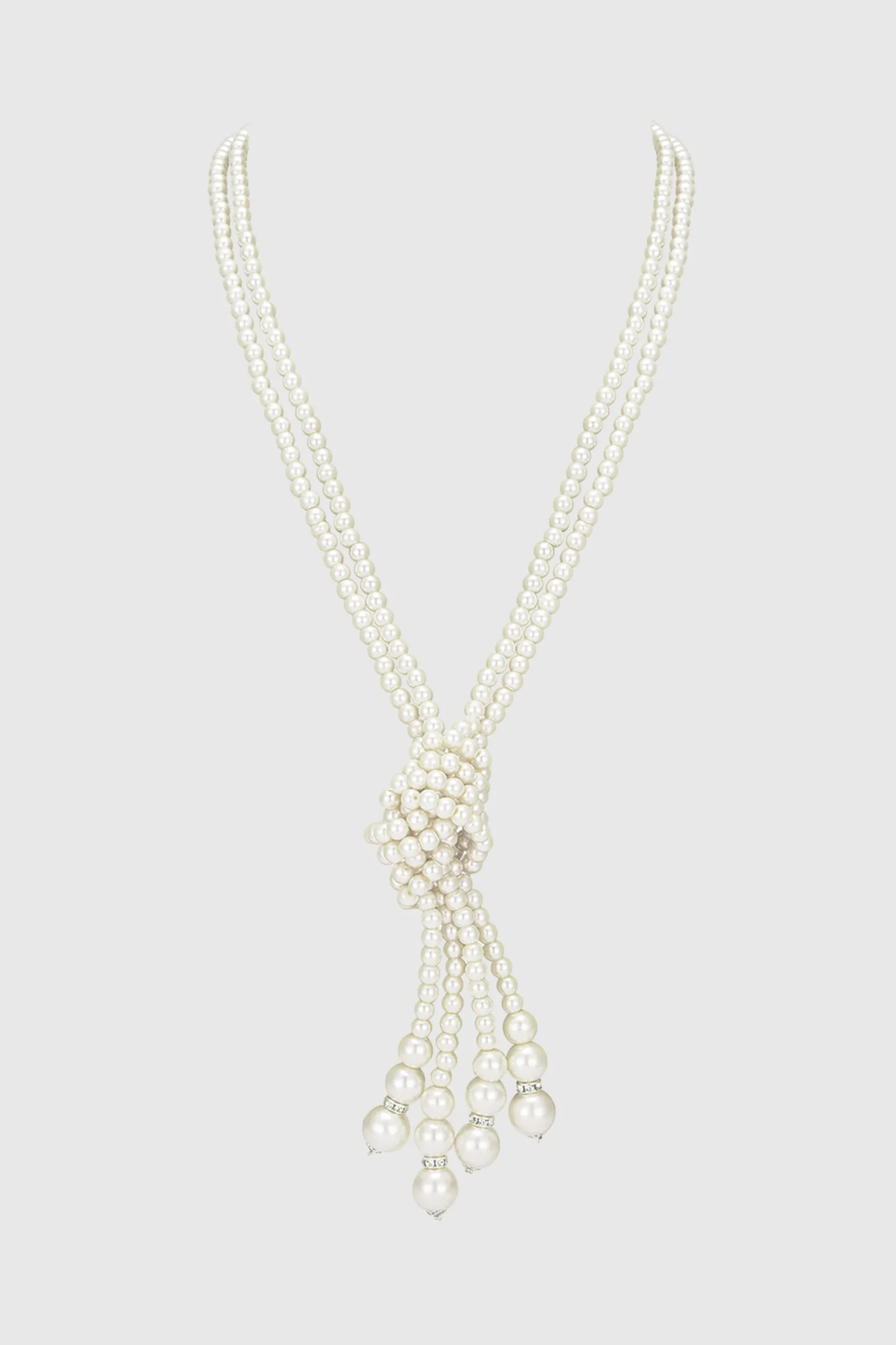 BABEYOND Jewelry|Remarkable Knotted Faux Pearl Necklace