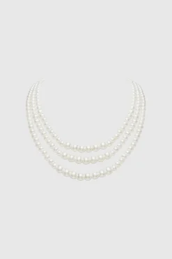 BABEYOND Jewelry|Remarkable Multi Strand Pearl Necklace White