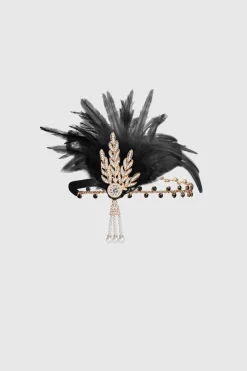 BABEYOND Headpieces & Fascinators|Retro Feather Gatsby Headband