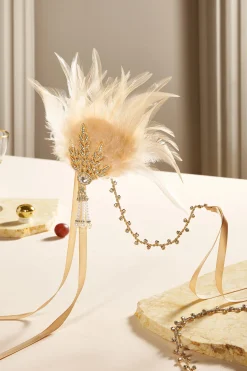 BABEYOND Headpieces & Fascinators|Retro Feather Gatsby Headband