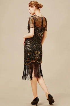 BABEYOND Dresses|Retro Glorious Paisley Fringe Flapper Dress
