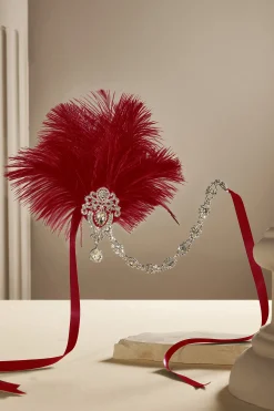 BABEYOND Headpieces & Fascinators|Retro Ostrich Feather Headband