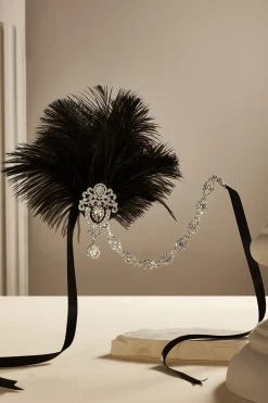 BABEYOND Headpieces & Fascinators|Retro Ostrich Feather Headband