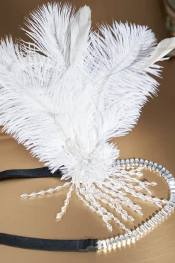 BABEYOND Headpieces & Fascinators|Rhinestone Beaded Tassel Headband