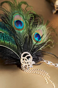 BABEYOND Headpieces & Fascinators|Rhinestone Chain Flapper Headband