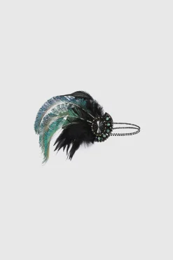 BABEYOND Headpieces & Fascinators|Rhinestone Peacock Feather Headband