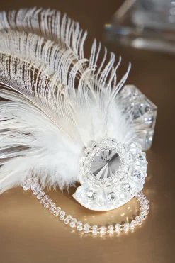 BABEYOND Headpieces & Fascinators|Rhinestone Peacock Feather Headband